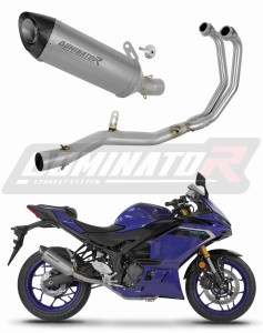 Yamaha YZF-R3 2019 - 2024 Full system Výfukové svody výfuk titanový tlumič HP8 + dB killer