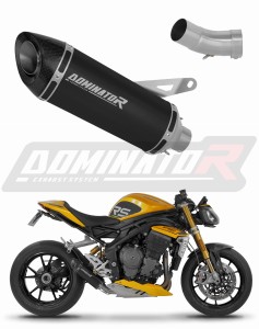 Triumph Speed Triple 1200 RS / RR 2021 - 2024 výfuk tlumič HP8 BLACK + dB killer