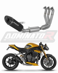Triumph Speed Triple 1200 RS / RR 2021 - 2024 Kompletní systém Svod výfuk tlumič HP8 BLACK + dB killer