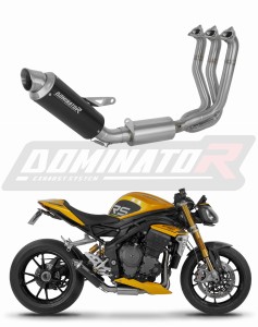 Triumph Speed Triple 1200 RS / RR 2021 - 2024 Full system Výfukové svody výfuk tlumič GPF BLACK + dB killer