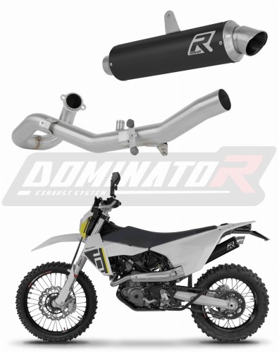 kompletní výfukový systém s tlumičem DOMINATOR Full System GPF černý pasuje na motocykl Husqvarna 701 Supermoto SM 2026