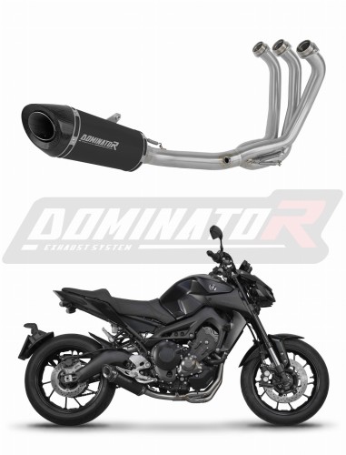 kompletní výfukový systém s tlumičem DOMINATOR Full System HP8 černý pasuje na motocykl Yamaha MT 09 2017   2020 4
