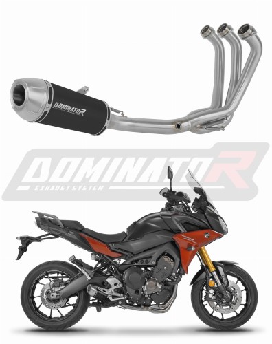kompletní výfukový systém s tlumičem DOMINATOR Full System S3 černý pasuje na motocykl Yamaha MT 09 Tracer 900 / GT 2015   2020