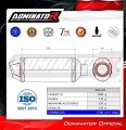kompletní výfukový systém s tlumičem DOMINATOR Full System S3 černý pasuje na motocykl Yamaha MT 125 2020  7