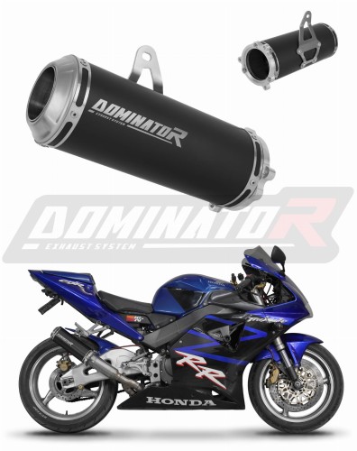 CBR 954 RR FIREBLADE EXHAUST Honda Muffler Auspuff Sportauspuff Silencer Echappement Silencieux Scarico Scarichi Escape Wydech Tłumik GP BLACK 2002 - 2003 Dominator x