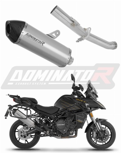 výfuk tlumič výfuku DOMINATOR titanový HP7 pasuje na motocykl QJMOTOR SRT 900 S / SX 2025   2026