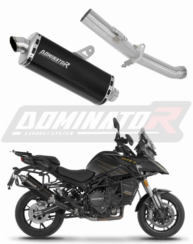 výfuk tlumič výfuku DOMINATOR P7 černý pasuje na motocykl QJMOTOR SRT 900 S / SX 2025   2026