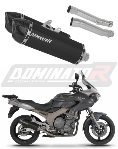 výfuk tlumič výfuku DOMINATOR HP1 černý pasuje na motocykl Yamaha TDM 900 2002   2013