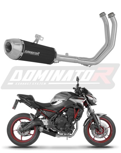 kompletní výfukový systém s tlumičem DOMINATOR Full System S3 černý pasuje na motocykl Kawasaki Ninja 650 2023   2026