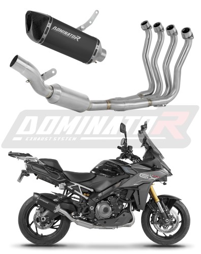 kompletní výfukový systém s tlumičem DOMINATOR Full System HP6 černý EX pasuje na motocykl Suzuki GSX S 1000 GX 2024