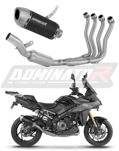kompletní výfukový systém s tlumičem DOMINATOR Full System S6 černý EX pasuje na motocykl Suzuki GSX S 1000 GX 2025   2026