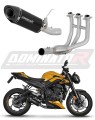 kompletní výfukový systém s tlumičem DOMINATOR Full System HP8 černý pasuje na motocykl Triumph STREET TRIPLE 765 S / R / RS 2023   2024 4