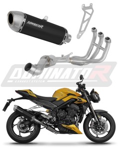 Triumph Street Triple 765 RS 2024 - 2025 Full system Svod výfuk tlumič S6 BLACK + dB killer