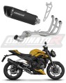 kompletní výfukový systém s tlumičem DOMINATOR Full System HP6 černý pasuje na motocykl Triumph Street Triple 765 RS 2024   2025 5
