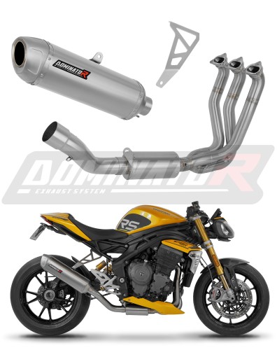 kompletní výfukový systém s tlumičem DOMINATOR Full System S6 pasuje na motocykl Triumph Speed Triple 1200 RS / RR 2021   2024