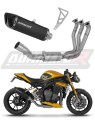 kompletní výfukový systém s tlumičem DOMINATOR Full System HP6 černý pasuje na motocykl Triumph Speed Triple 1200 RS / RR 2021   2024