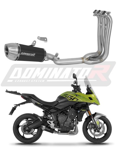 complete exhaust system with muffler DOMINATOR Full System S3 BLACK fits to Triumph Tiger Sport 660 2025  2026