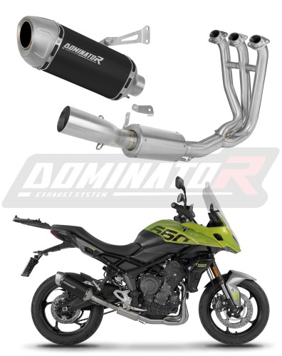 kompletní výfukový systém s tlumičem DOMINATOR Full System S6 černý pasuje na motocykl Triumph Tiger Sport 660 2025   2026