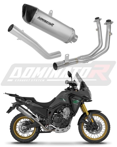 kompletní výfukový systém s tlumičem DOMINATOR Full System titanový HP6 pasuje na motocykl Rieju Aventura 500 2023   2026