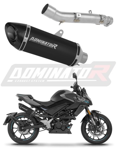 CF MOTO 125 NK 2025 - 2026 Schalldämpfer Auspuff HP8 SCHWARZ + dB killer