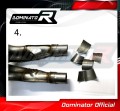 S1000RR Výfukový eliminátor katalyzátoru katalyzátor spojovací trubka Decat Downpipe 2012 - 2014 DOMINATOR 4